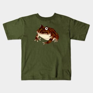 Brown Chocolate Pacman Frog Kids T-Shirt